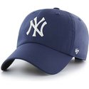 47-brand-curved-brim-new-york-yankees-mlb-clean-up-repetition-navy-blue-cap
