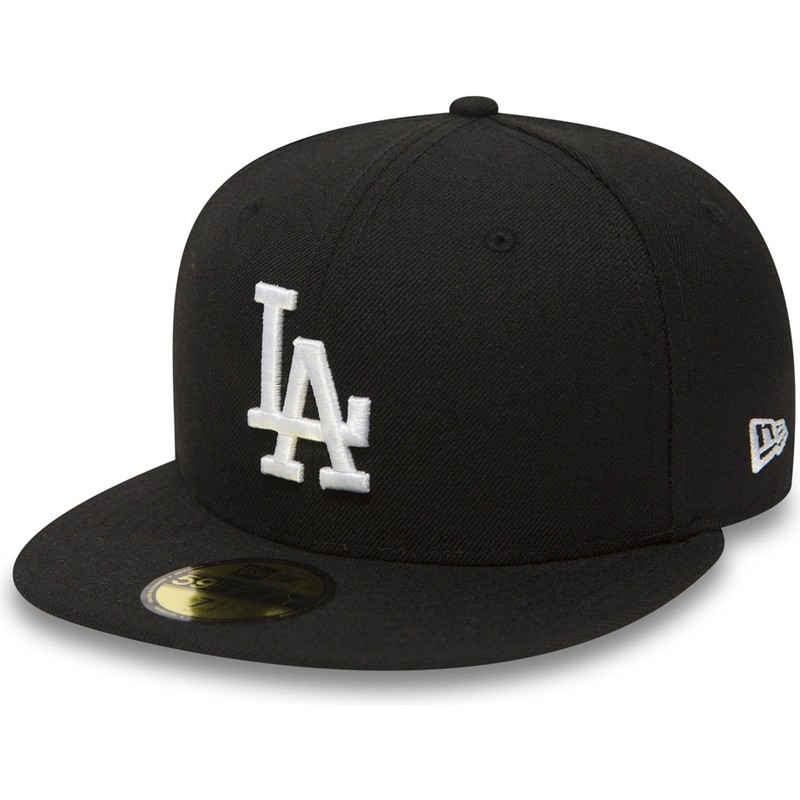 New Era Flat Brim 59FIFTY Essential Los Angeles Dodgers MLB Black 
