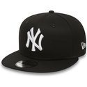 new-era-flat-brim-9fifty-white-on-black-new-york-yankees-mlb-black-snapback-cap