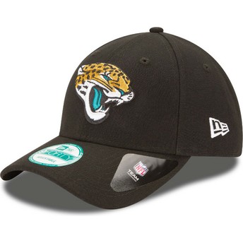 New Era Curved Brim 9FORTY The League Jacksonville Jaguars NFL Black Adjustable Cap