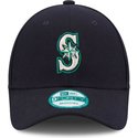 new-era-curved-brim-9forty-the-league-seattle-mariners-mlb-navy-blue-adjustable-cap