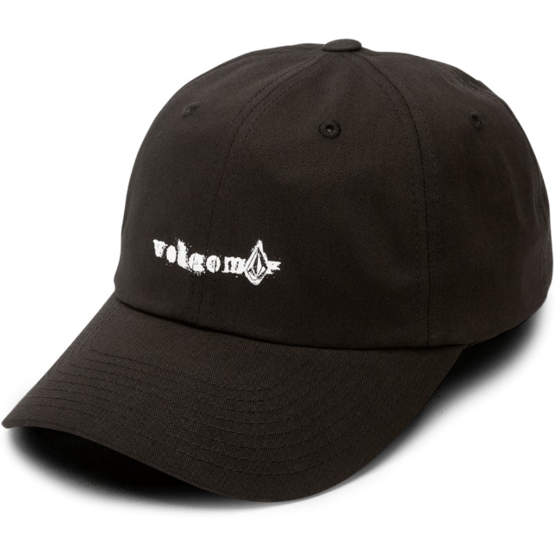 volcom-curved-brim-black-stonographer-black-adjustable-cap