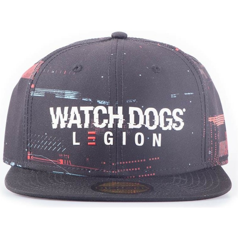 difuzed-flat-brim-glitch-legion-watch-dogs-black-snapback-cap