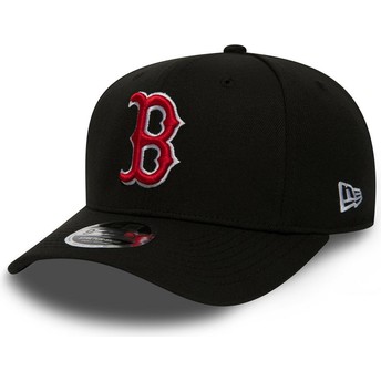 New Era Curved Brim 9FIFTY Stretch Snap Boston Red Sox MLB Black Snapback Cap